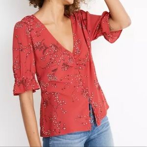Madewell | Daylight Red Floral Blouse